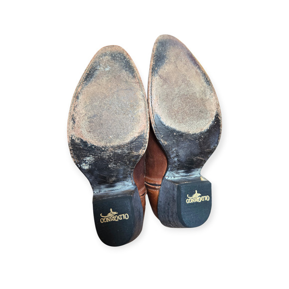 Old Gringo Toluca Brown Western Ankle Boot Leather Zip Women US 7 - Picture 6 of 7